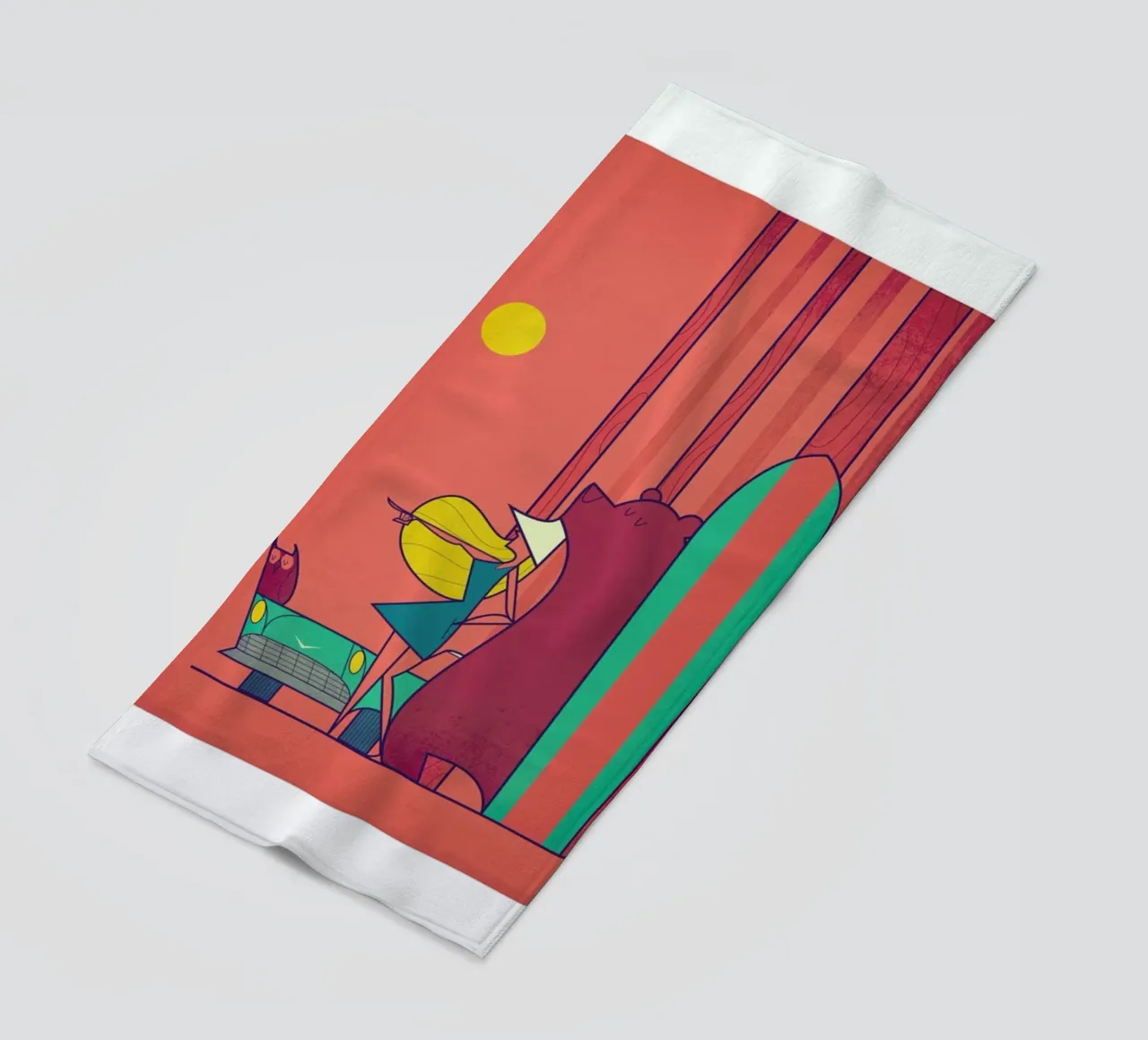 SURF beach towel by Ale Giorgini