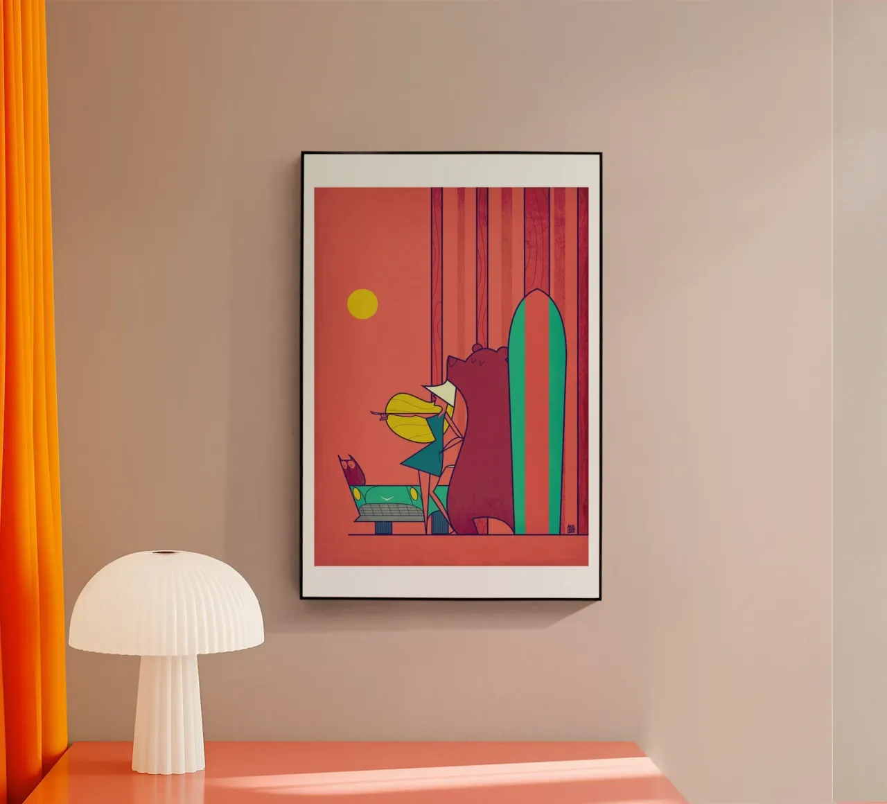 SURF Acryl-Glas von Ale Giorgini