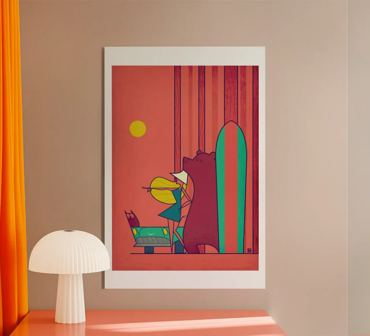 SURF Acryl-Glas von Ale Giorgini