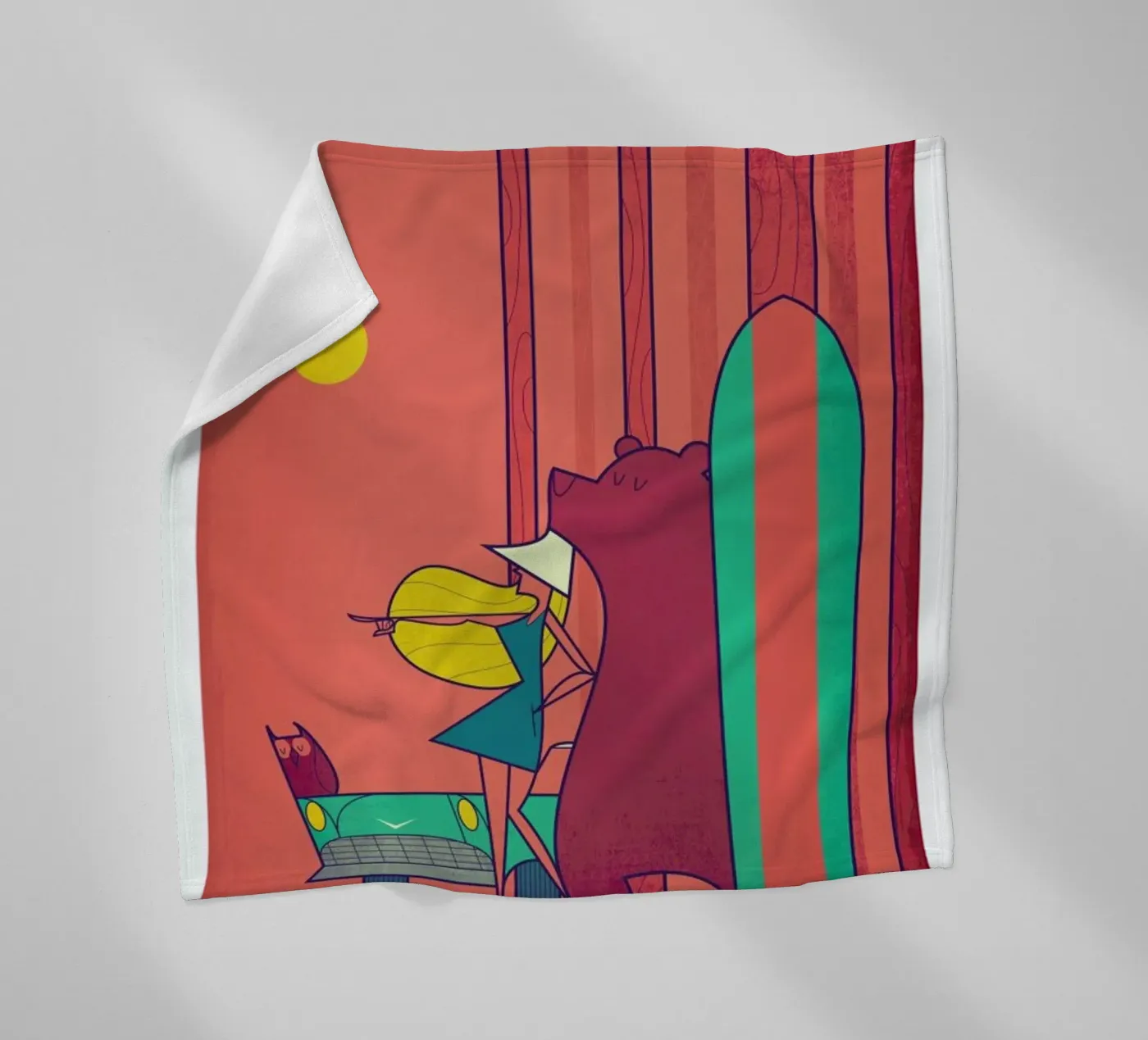 SURF Fleecedecke von Ale Giorgini