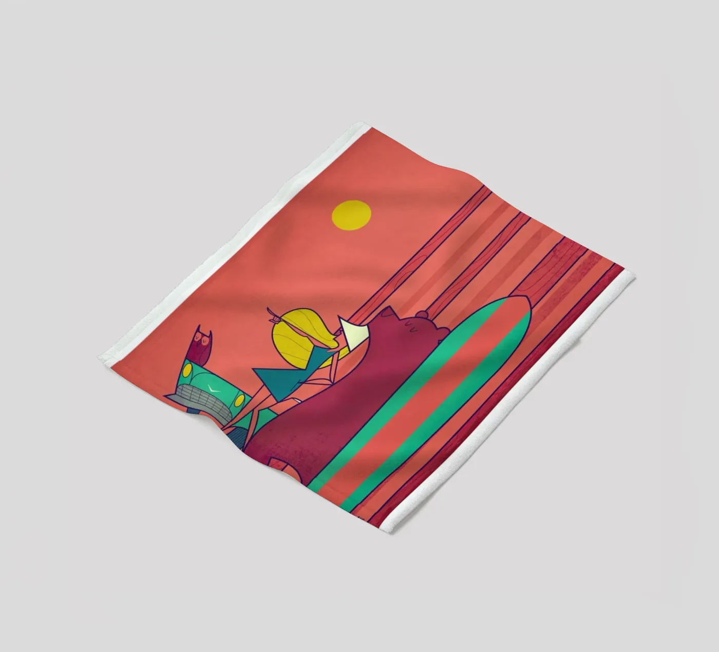 SURF Fleecedecke von Ale Giorgini