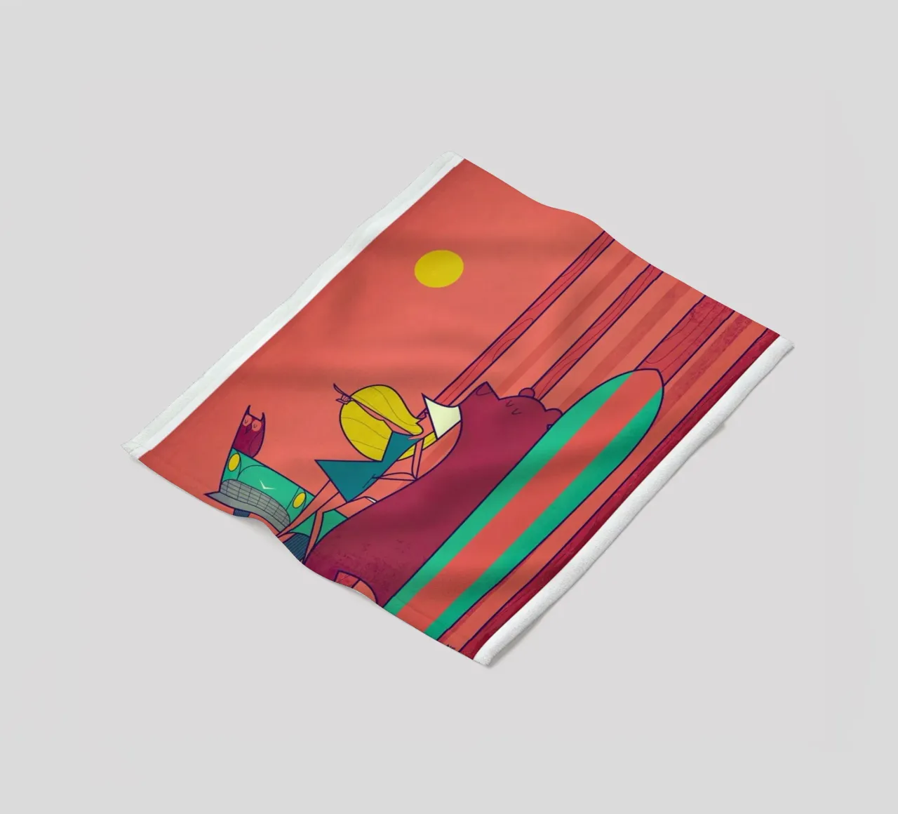 SURF Fleecedecke von Ale Giorgini