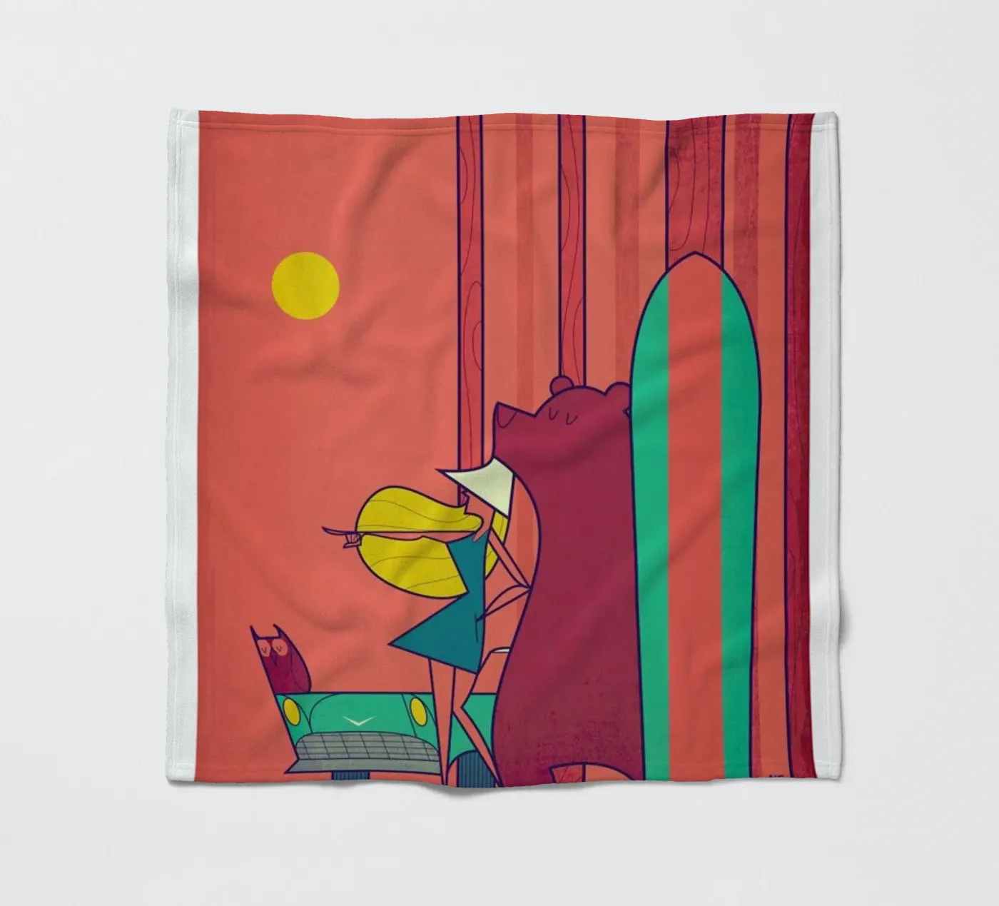 SURF Fleecedecke von Ale Giorgini