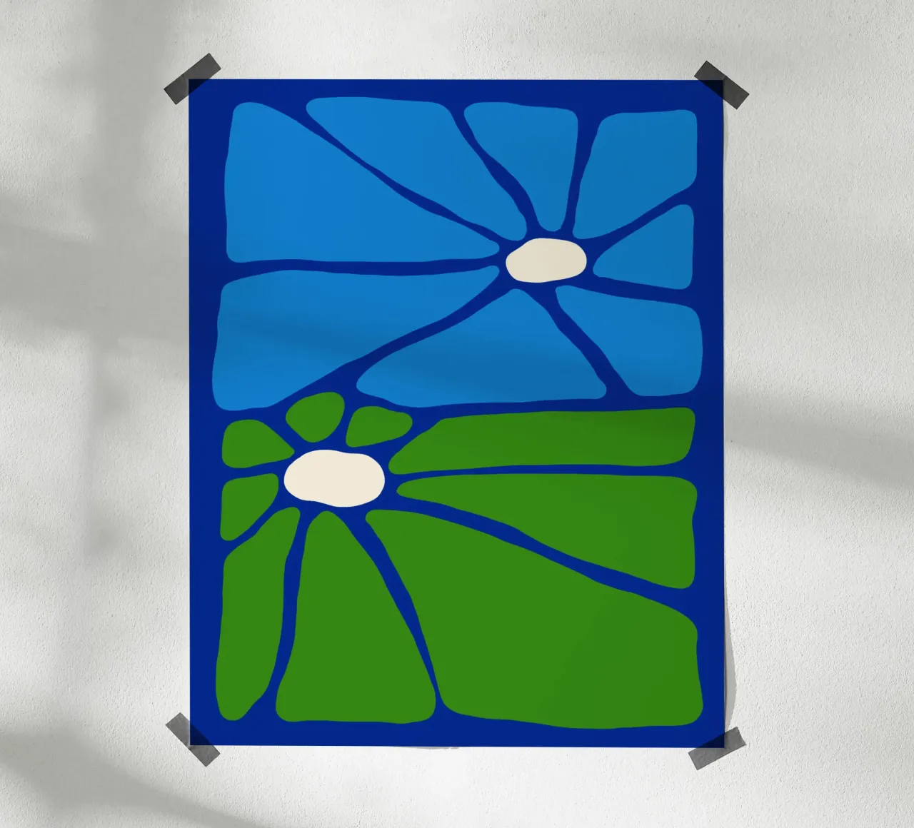 Earth petals Bold flowers poster by TijanaArtStudio88