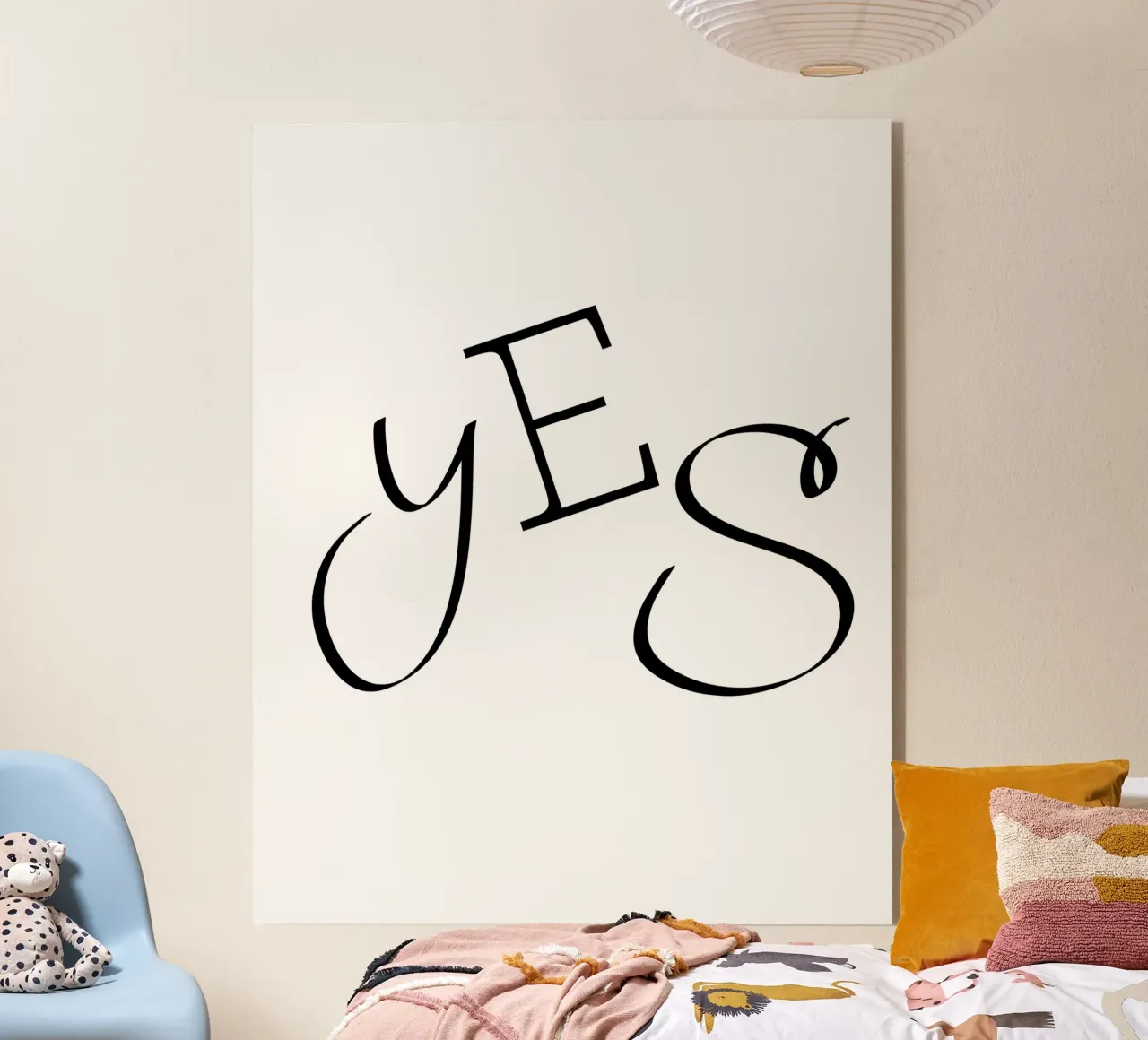 YES Poster, taccuino, tazza, borsa - design moderno, motivo plexiglass da StrindesignStudio