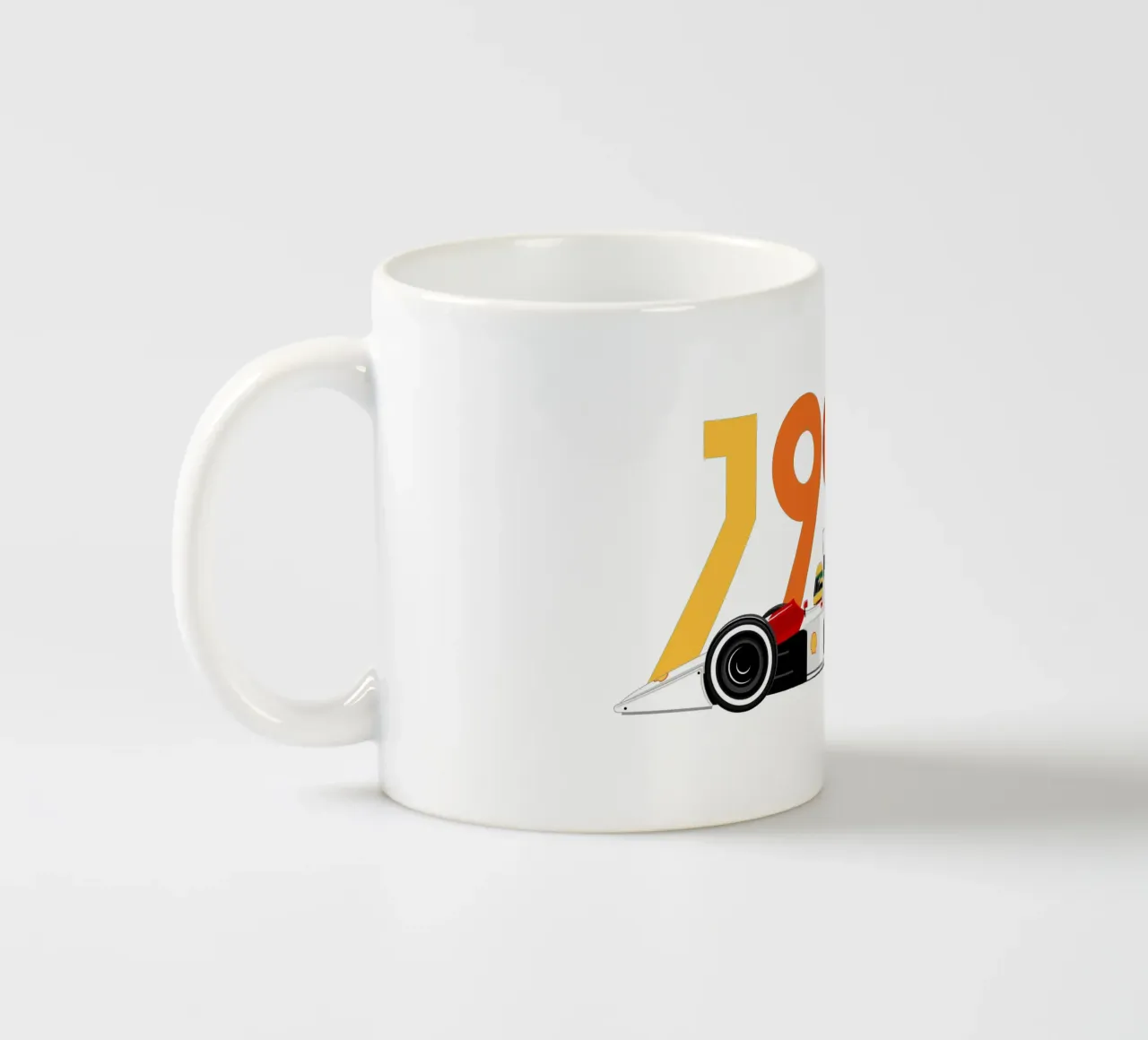 Auto da corsa di Formula 1990 tazza in ceramica da Mariel Toigo