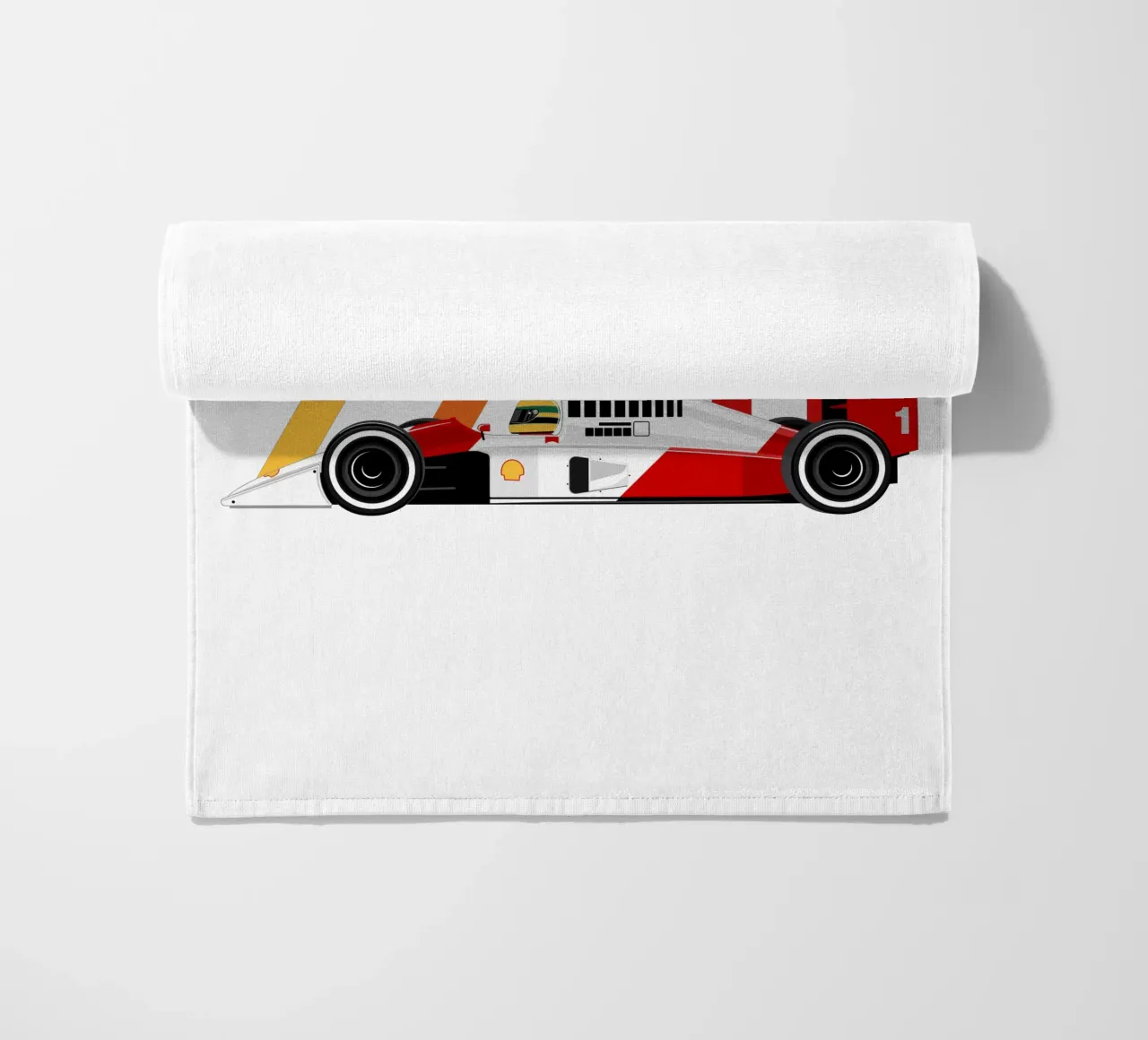 Auto da corsa di Formula 1990 telo mare da Mariel Toigo
