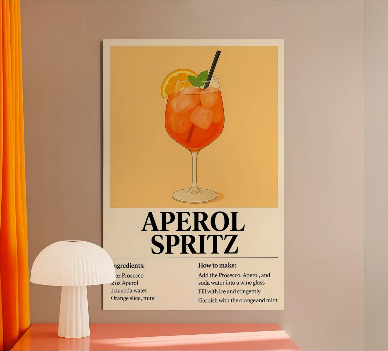 How to make Aperol Spritz alluminio dibond da KevKon