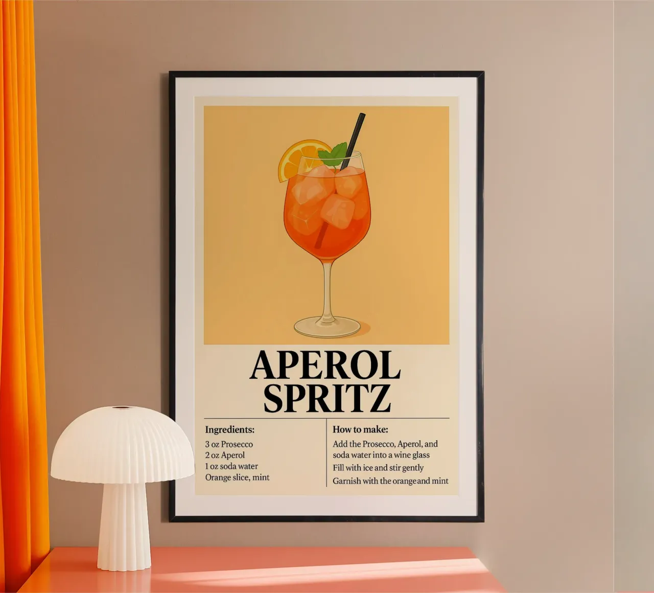 How to make Aperol Spritz carta hahnemühle da KevKon