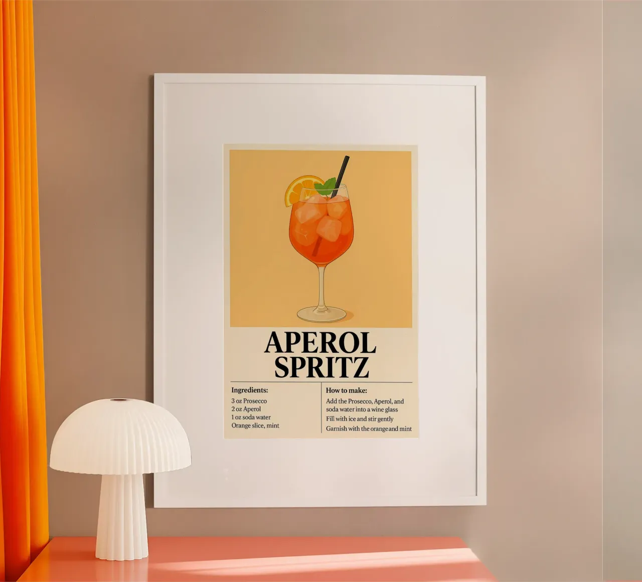 How to make Aperol Spritz carta hahnemühle da KevKon