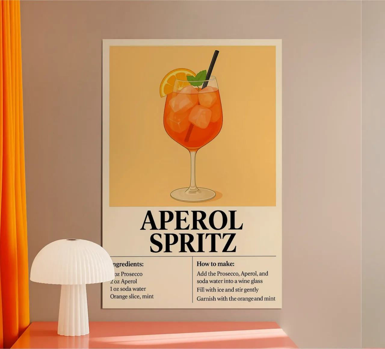 How to make Aperol Spritz carta hahnemühle da KevKon