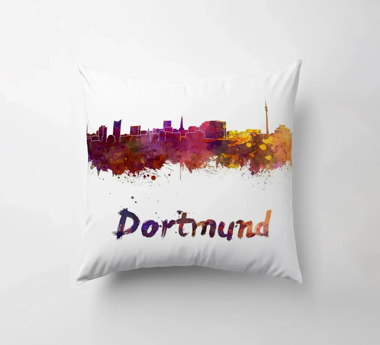 Lo skyline di Dortmund cuscino da 🎨 Point and Art