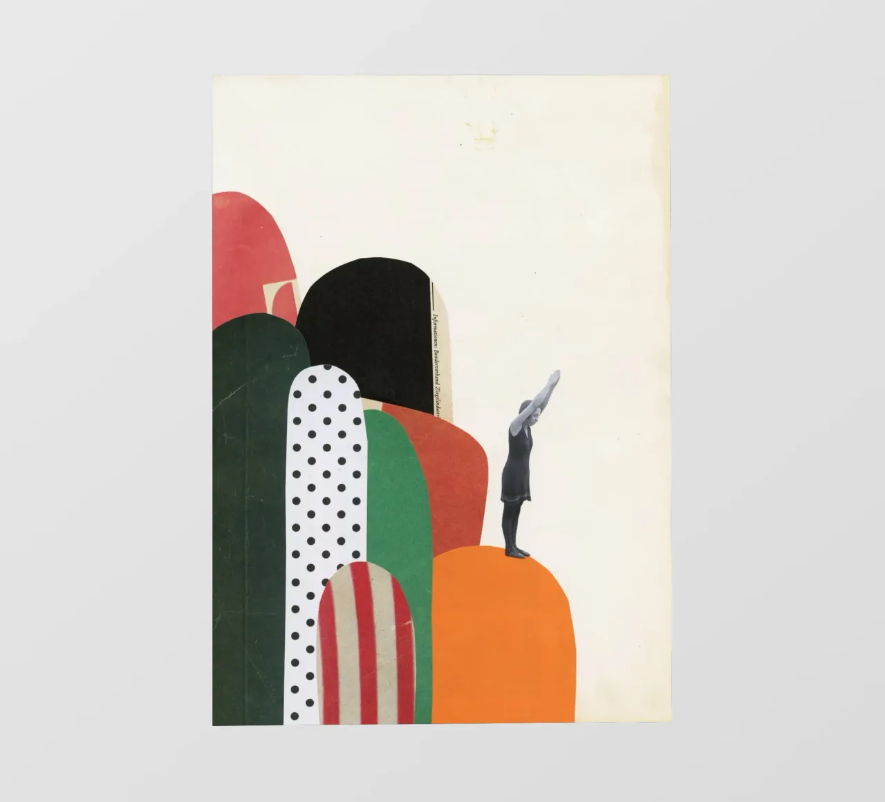 Immersione in roccia II telo in pvc da Cassia Beck Collage