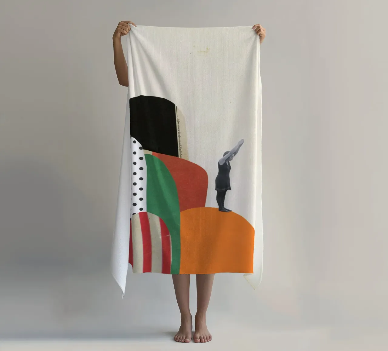 Immersione in roccia II telo mare da Cassia Beck Collage