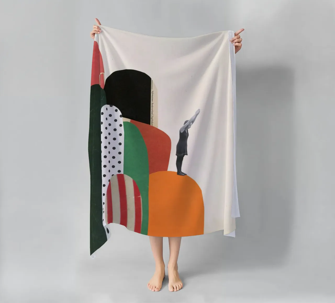 Immersione in roccia II telo mare da Cassia Beck Collage