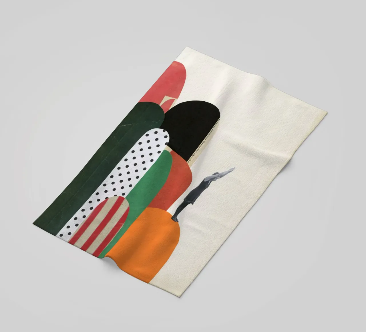 Immersione in roccia II telo mare da Cassia Beck Collage