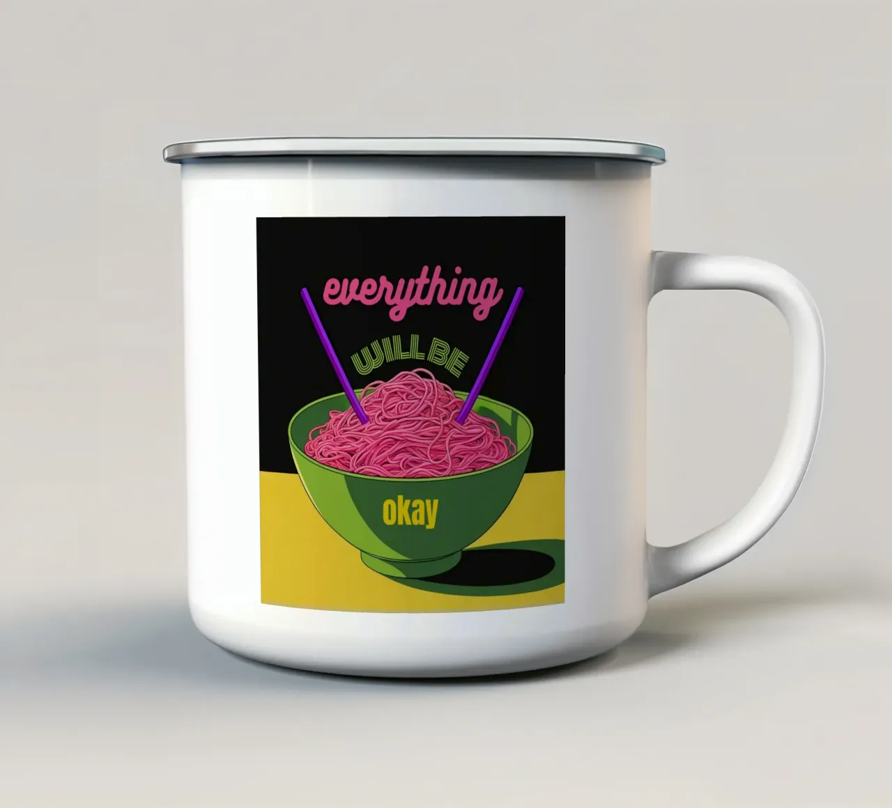 everything will be okay tazza in smalto da fummelhummel
