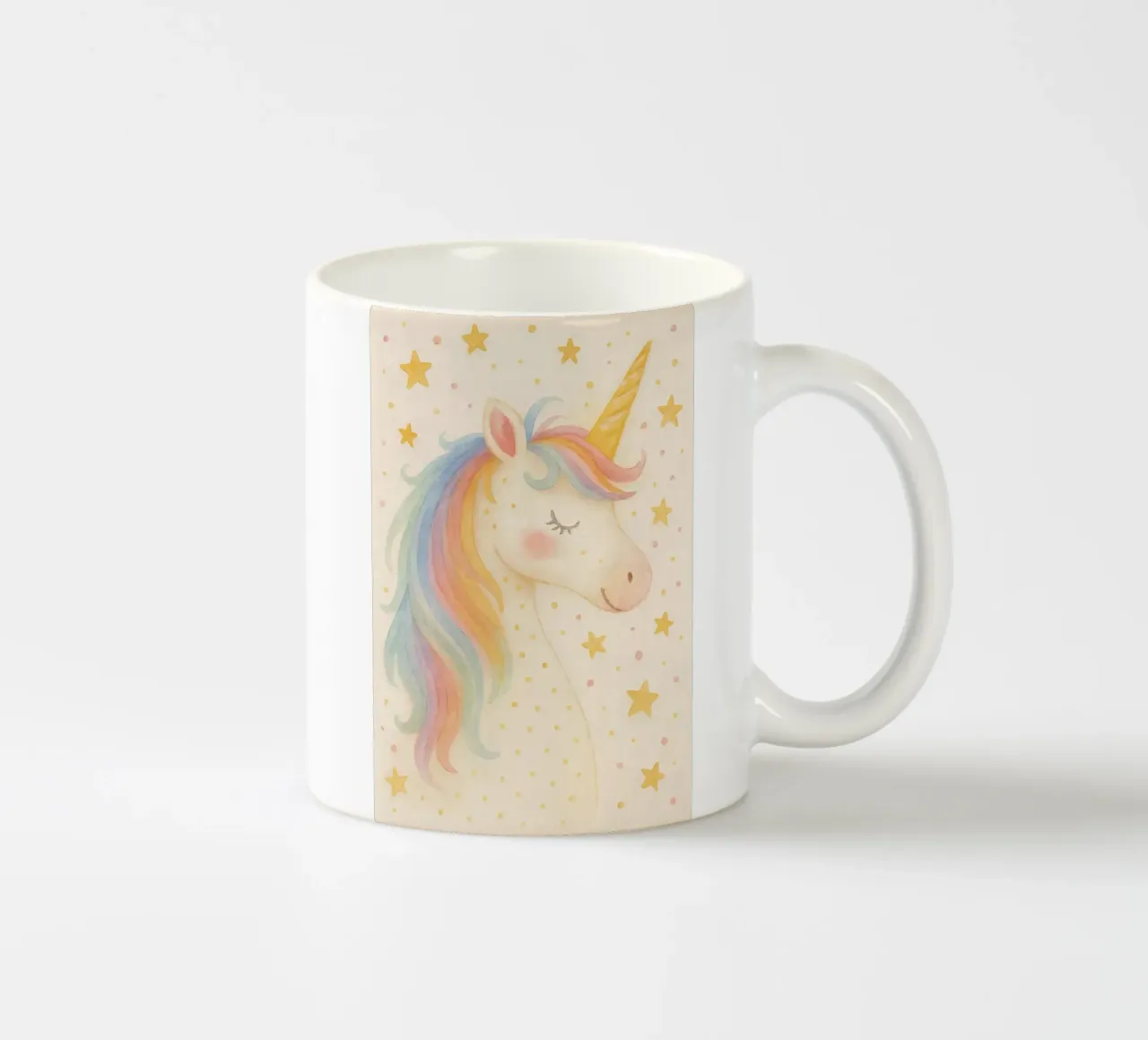 Magical Unicorn Wishes ceramic mug by KidzStudio