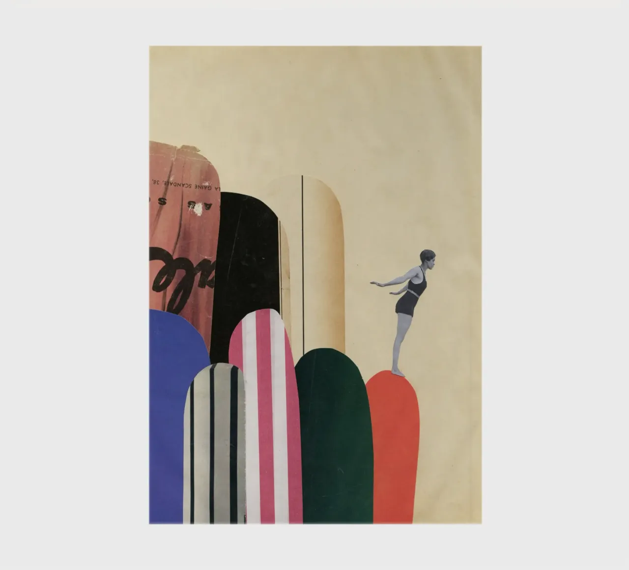 Rock Diving III notebook by Cassia Beck Collage
