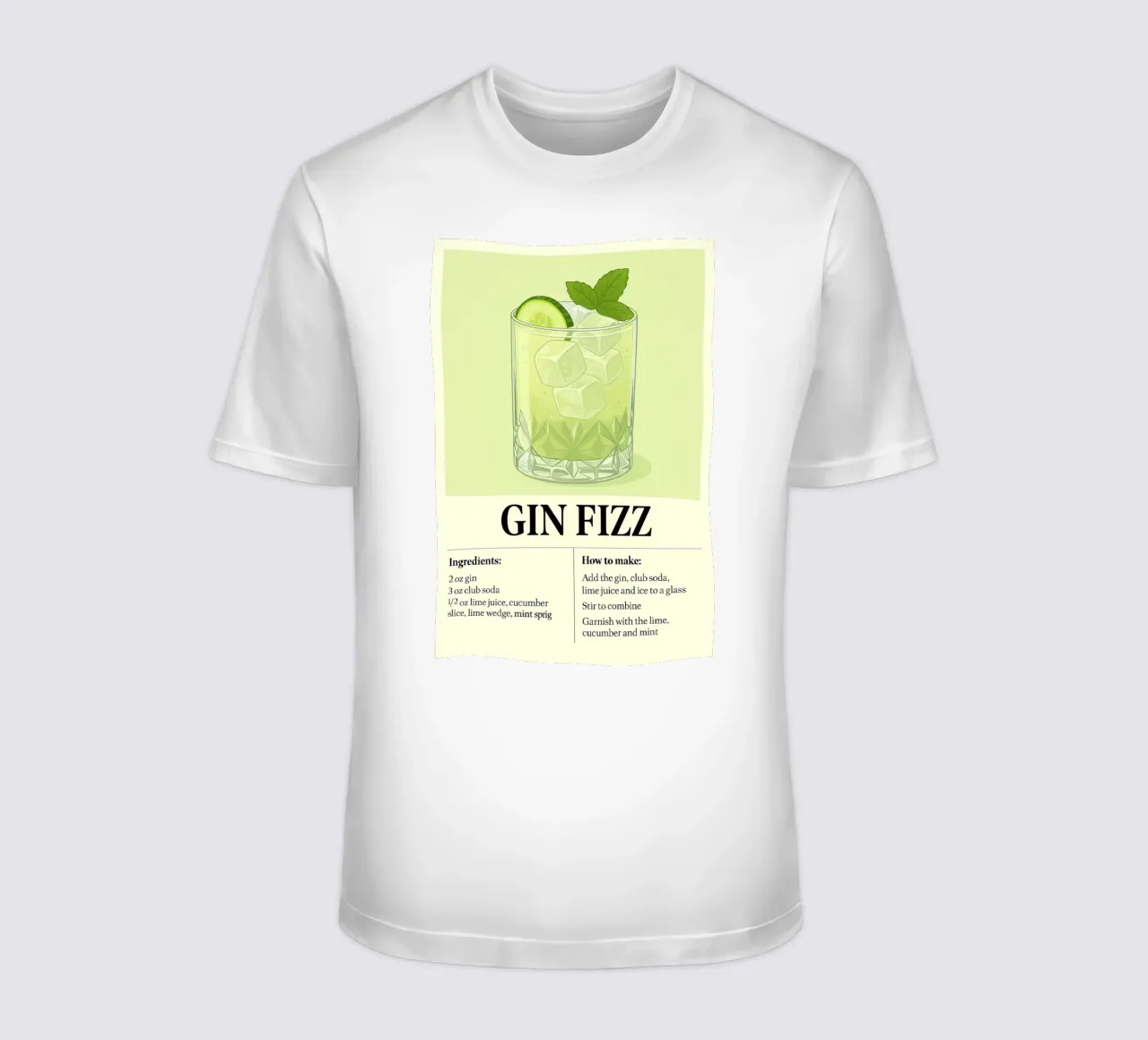 How to make Gin Fizz t-shirt da KevKon