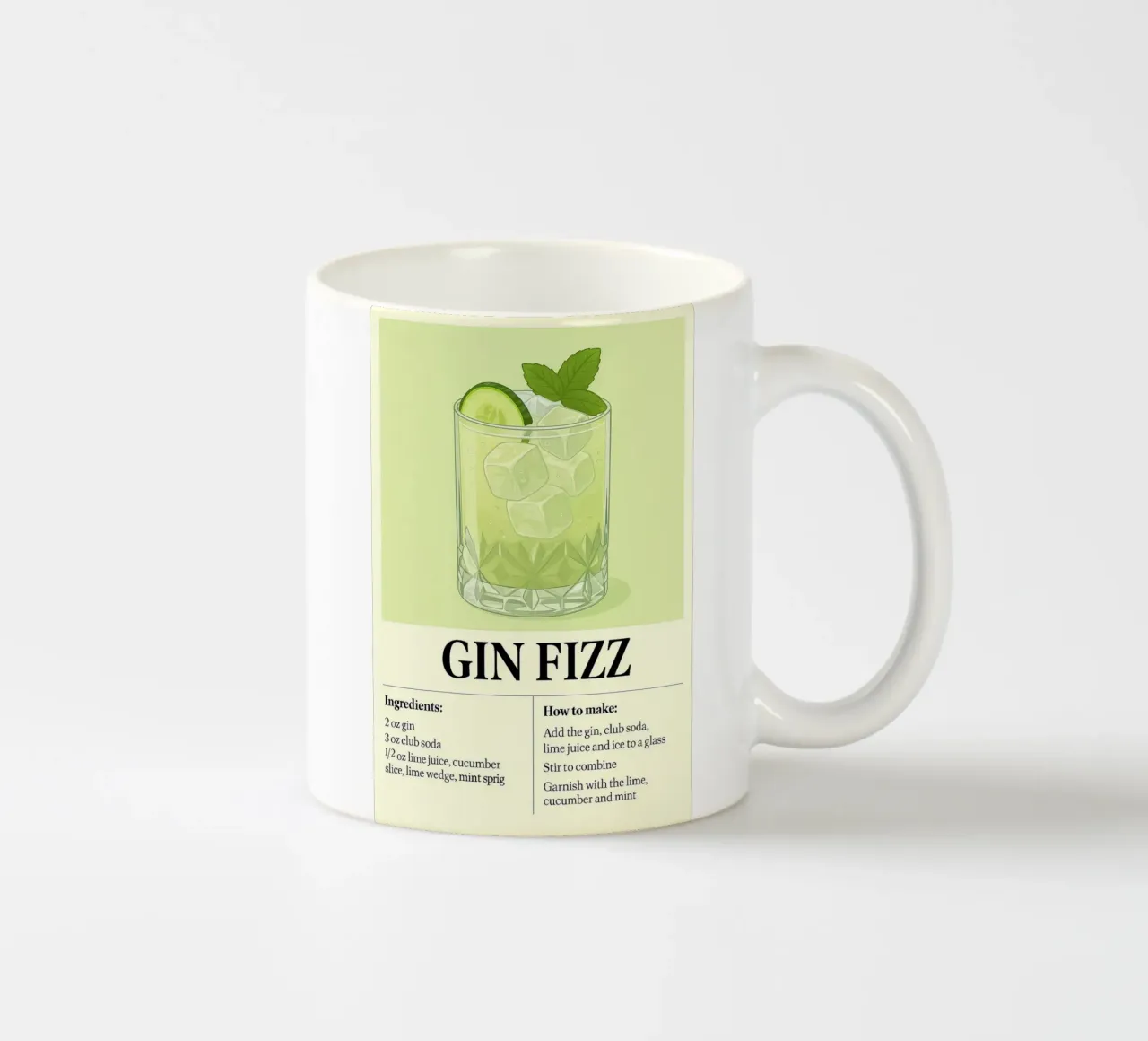 How to make Gin Fizz tazza in ceramica da KevKon