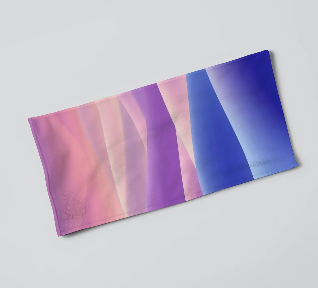 Abstracte heuvels in pastel, landschap badhanddoek van RB-Digital-Paintings