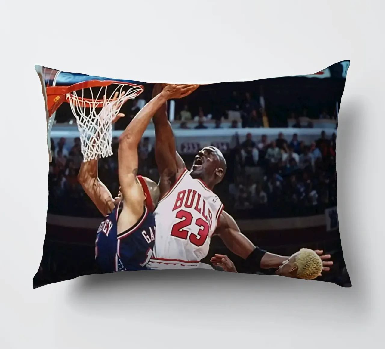 Salto di squadra dei Bulls cuscino da FAKE ARTWORK STORE