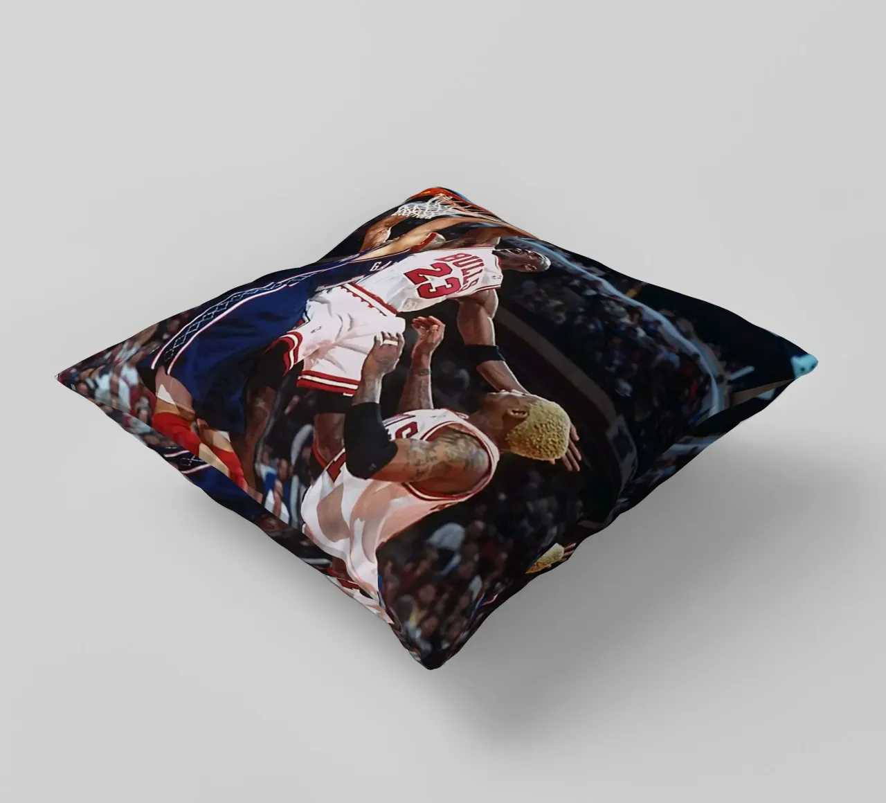 Salto di squadra dei Bulls cuscino da FAKE ARTWORK STORE