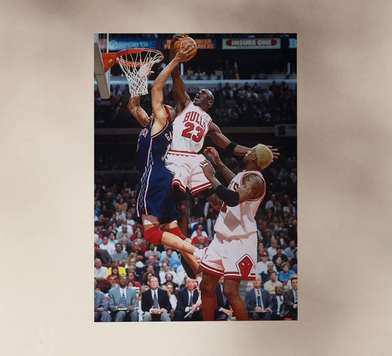Salto di squadra dei Bulls pellicola backlit da FAKE ARTWORK STORE