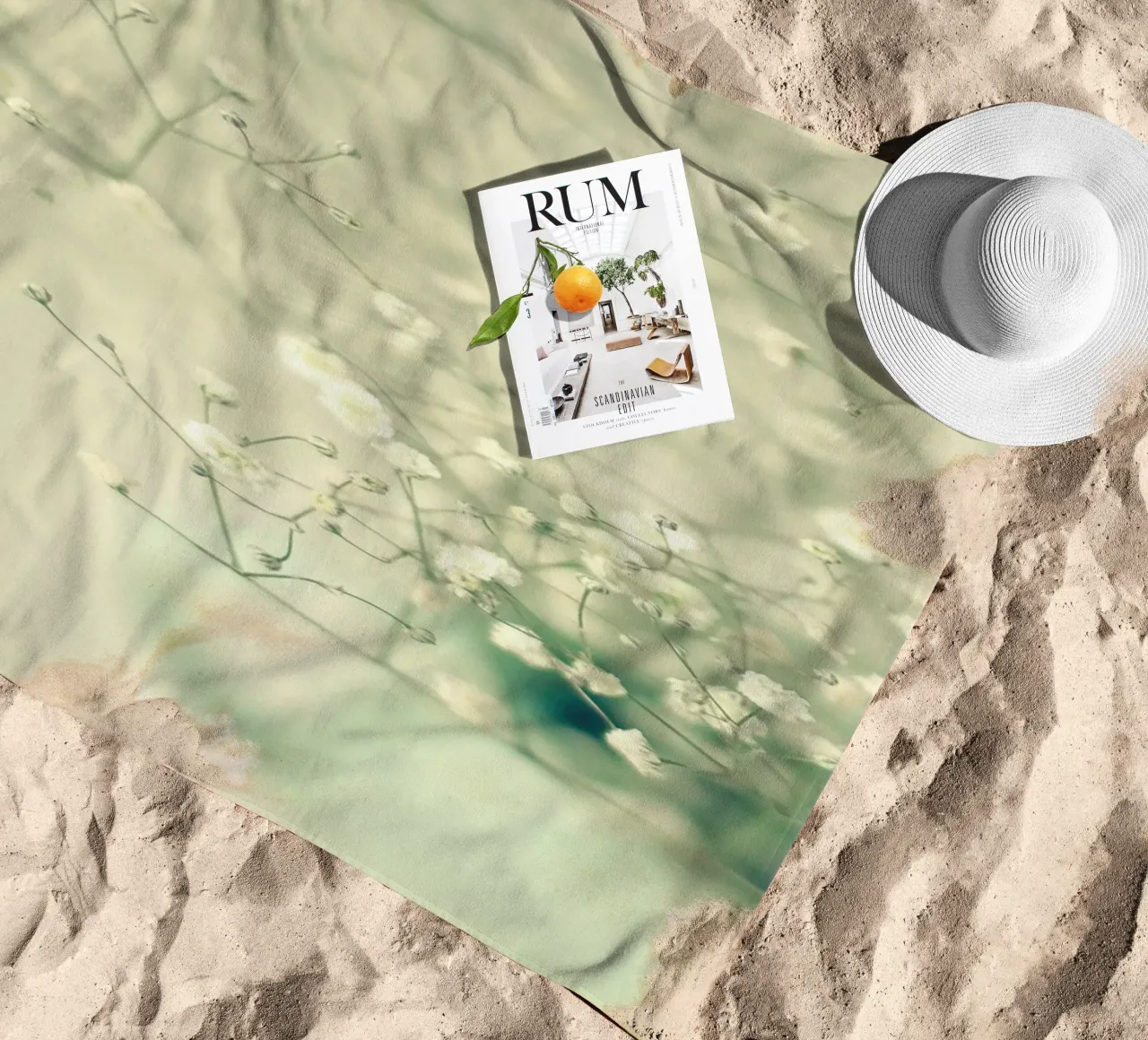 Delicate beach towel by Cassia Beck Photography