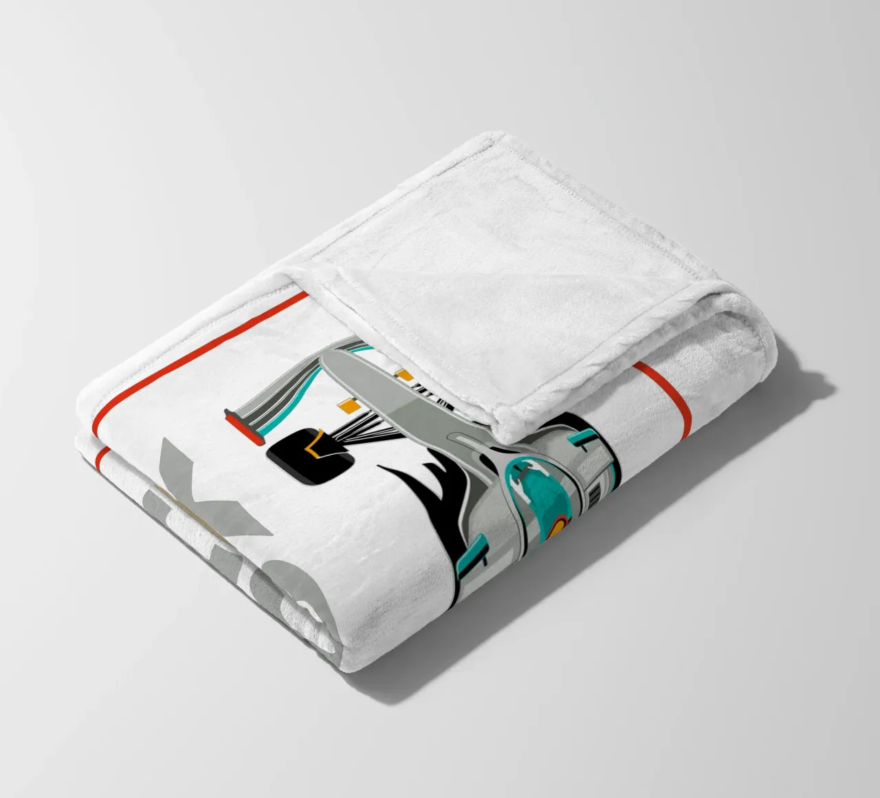 Box Box Box Fleecedecke von Mariel Toigo