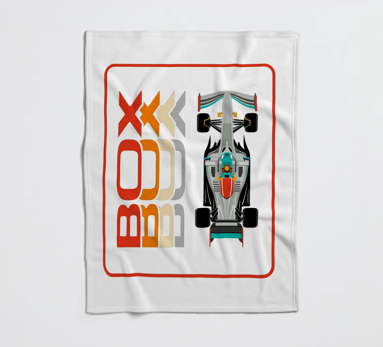 Box Box Box Fleecedecke von Mariel Toigo