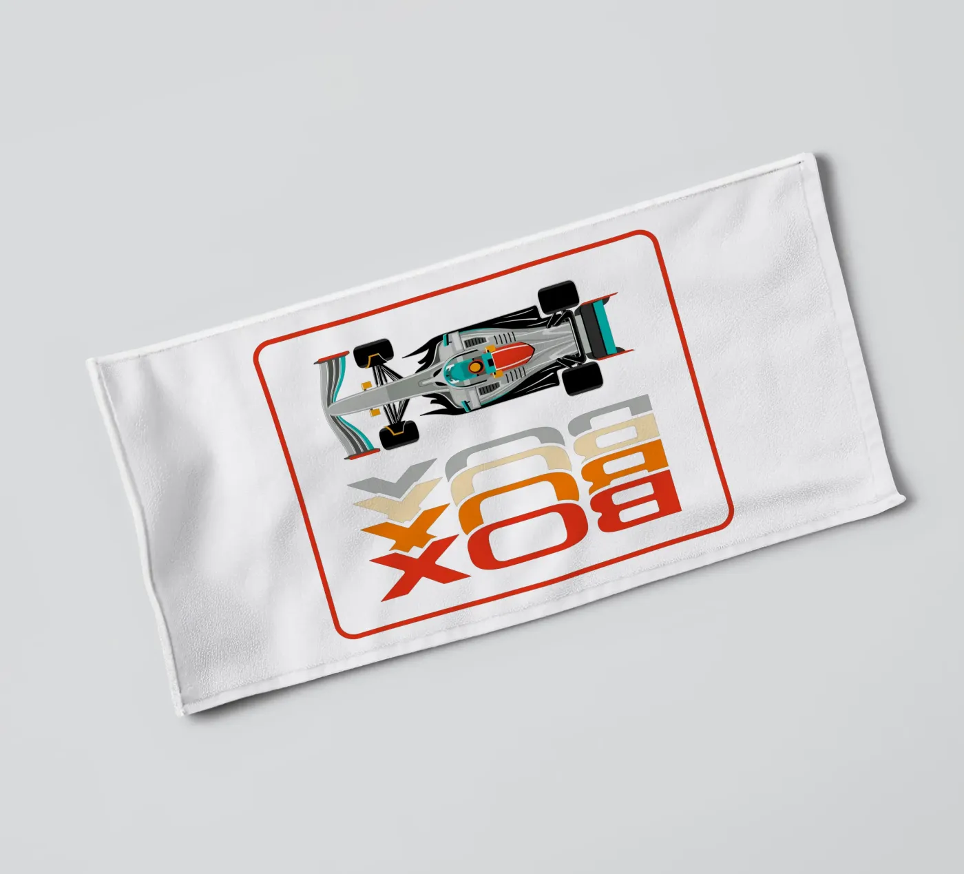 Box Box Box Handtuch von Mariel Toigo