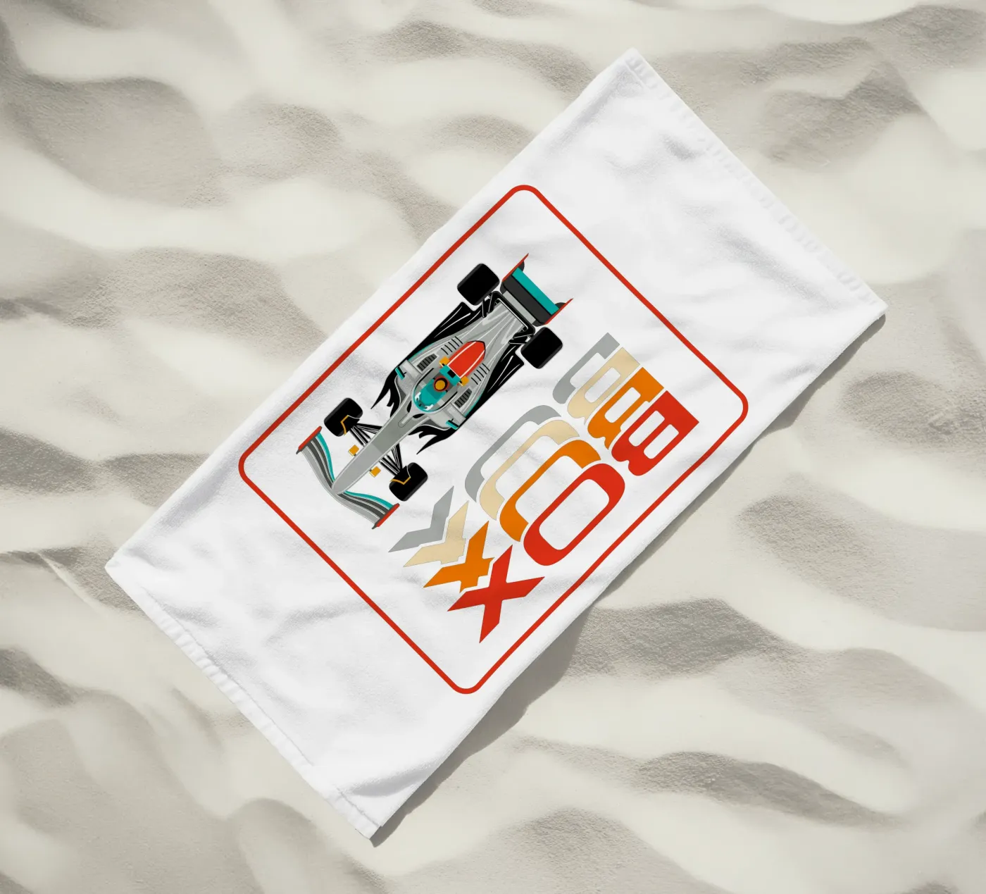 Box Box Box telo mare da Mariel Toigo