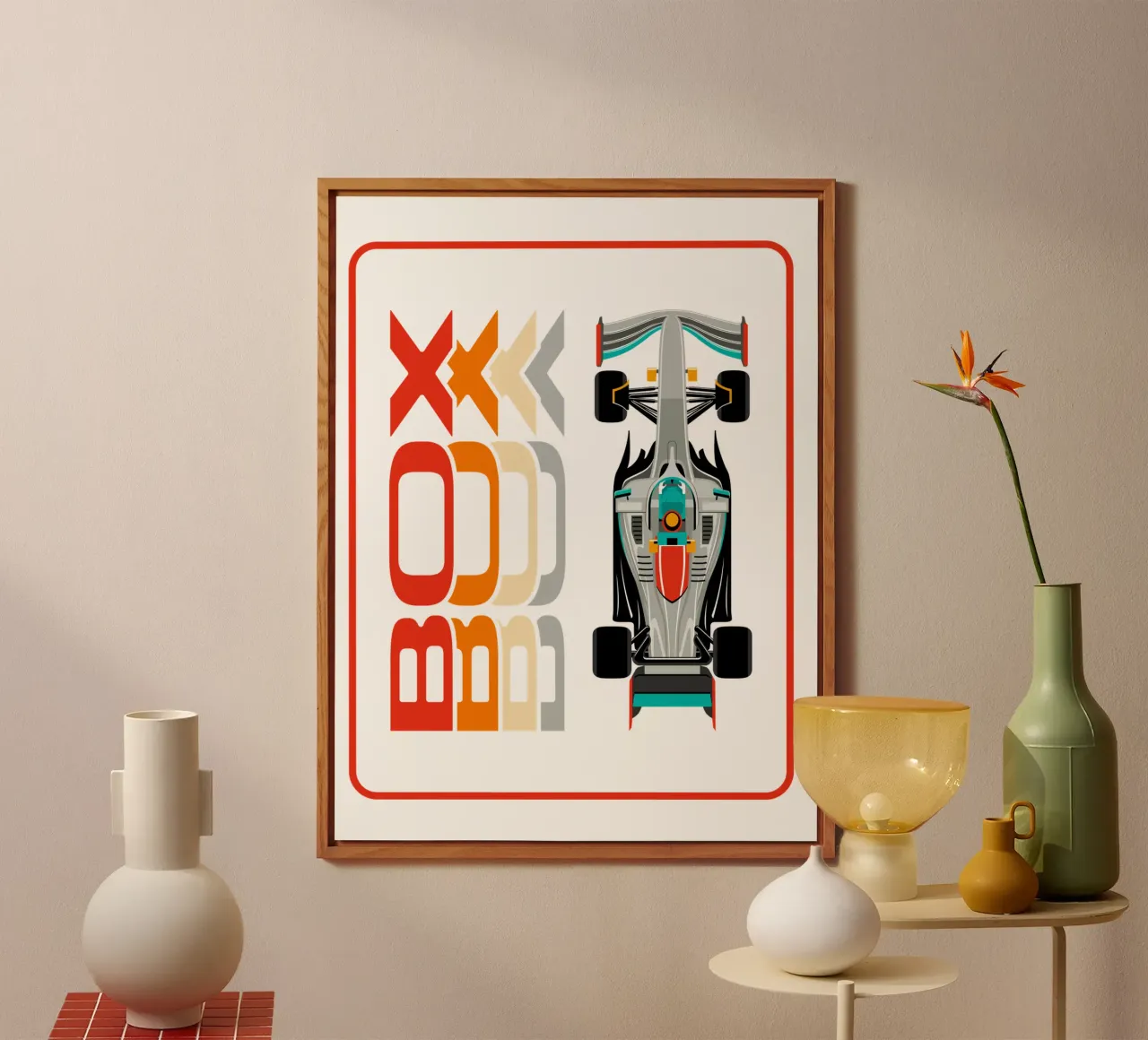 Box Box Box forex plate by Mariel Toigo