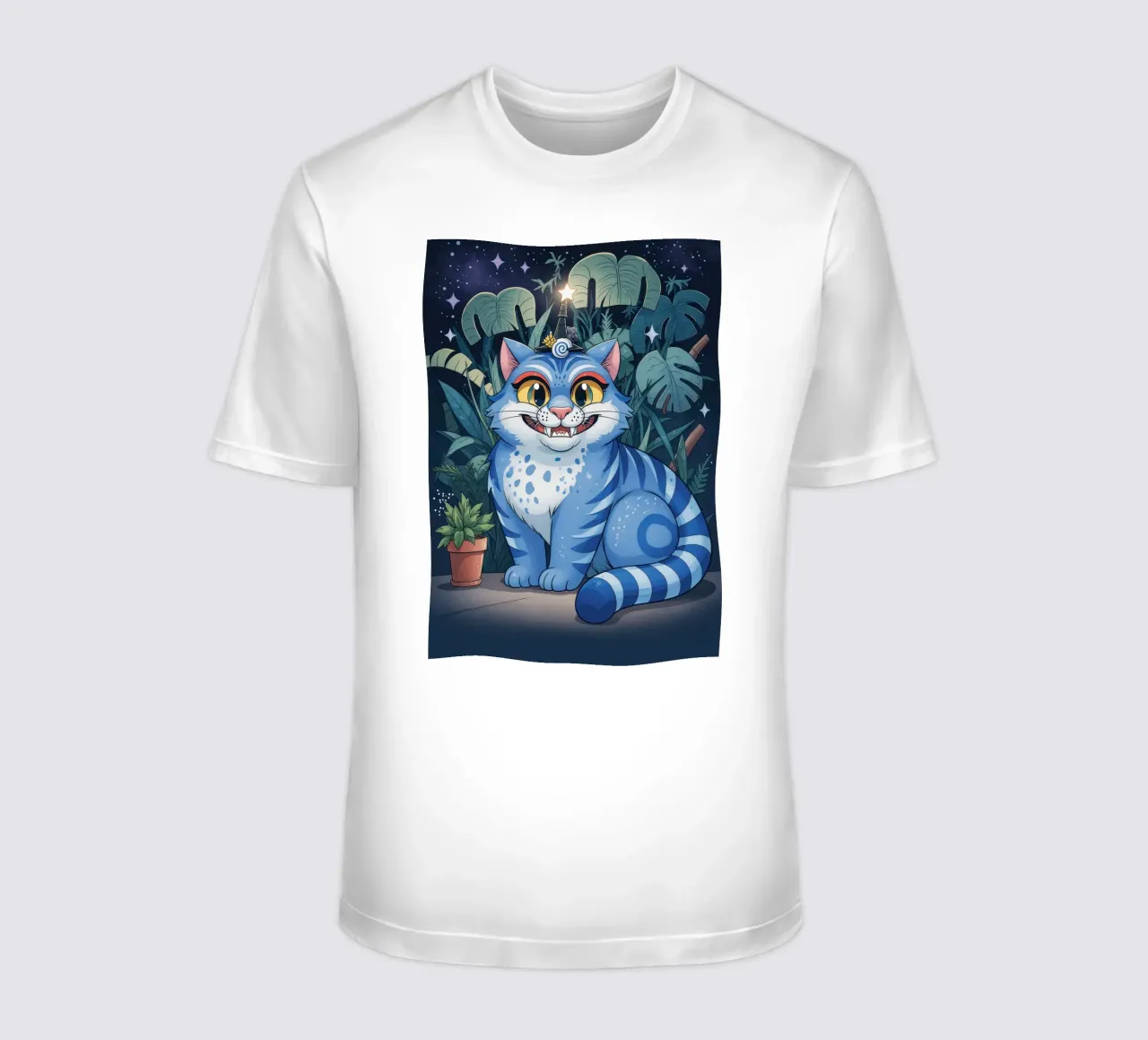 Blue Tiger Demon Hunter t-shirt by NextPixel