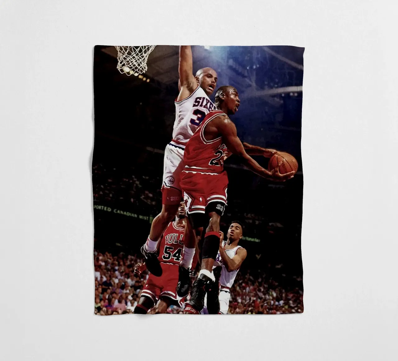 Jump And Poin fleece blanket by FAKE ARTWORK STORE