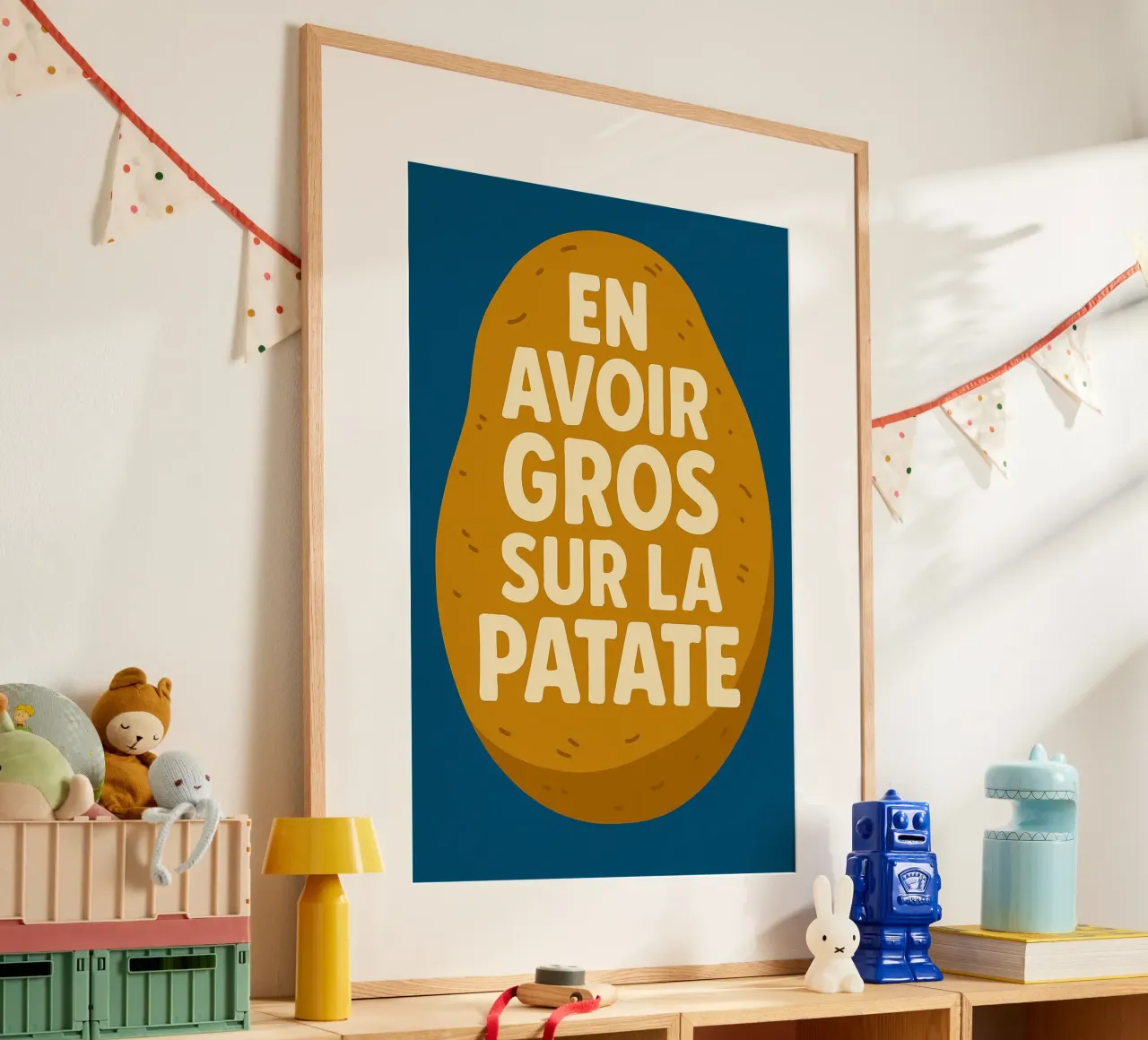 En gros sur la patate - The vegetable version of emotion hahnemühle by Art Typo Essentiel