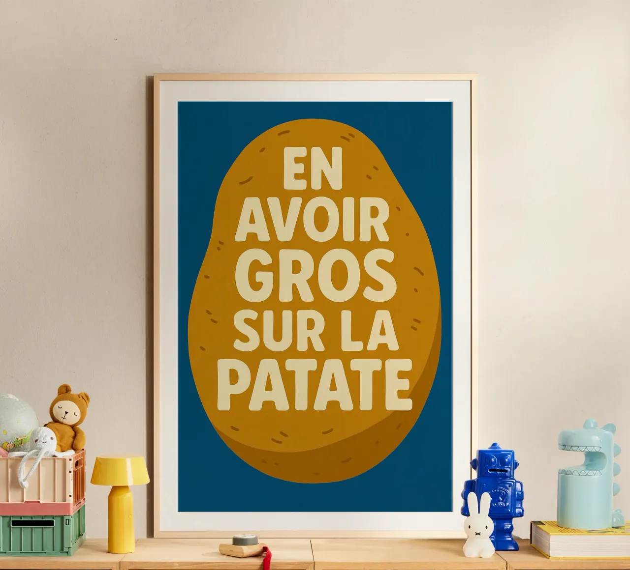 En gros sur la patate - The vegetable version of emotion hahnemühle by Art Typo Essentiel