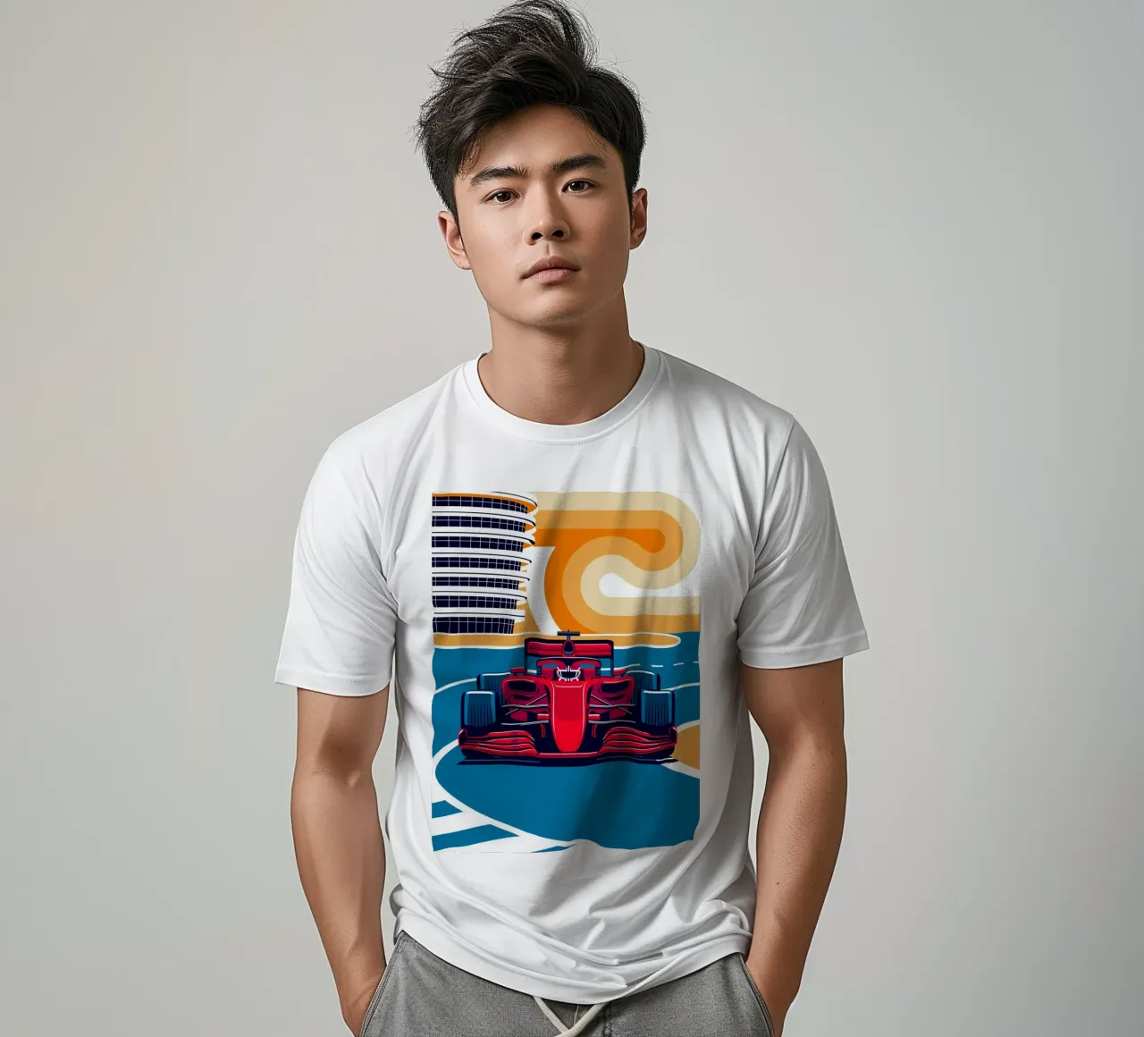 Auto da corsa rossa t-shirt da Mariel Toigo