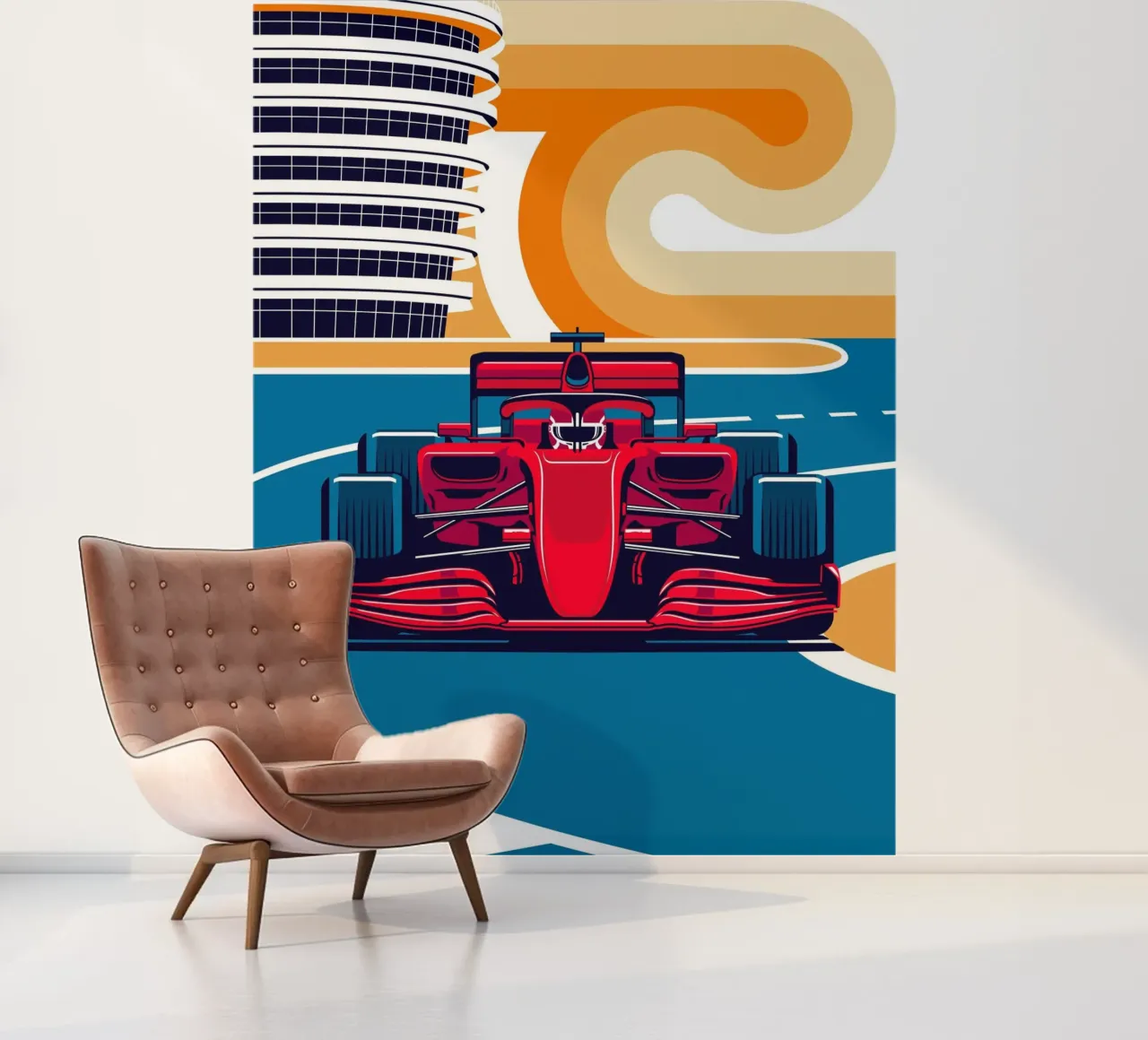 Red Racing Car photo wallpaper by Mariel Toigo