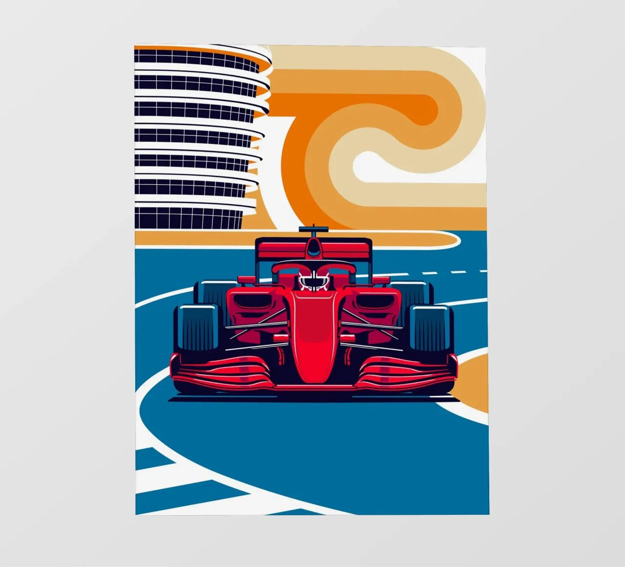 Red Racing Car photo wallpaper by Mariel Toigo