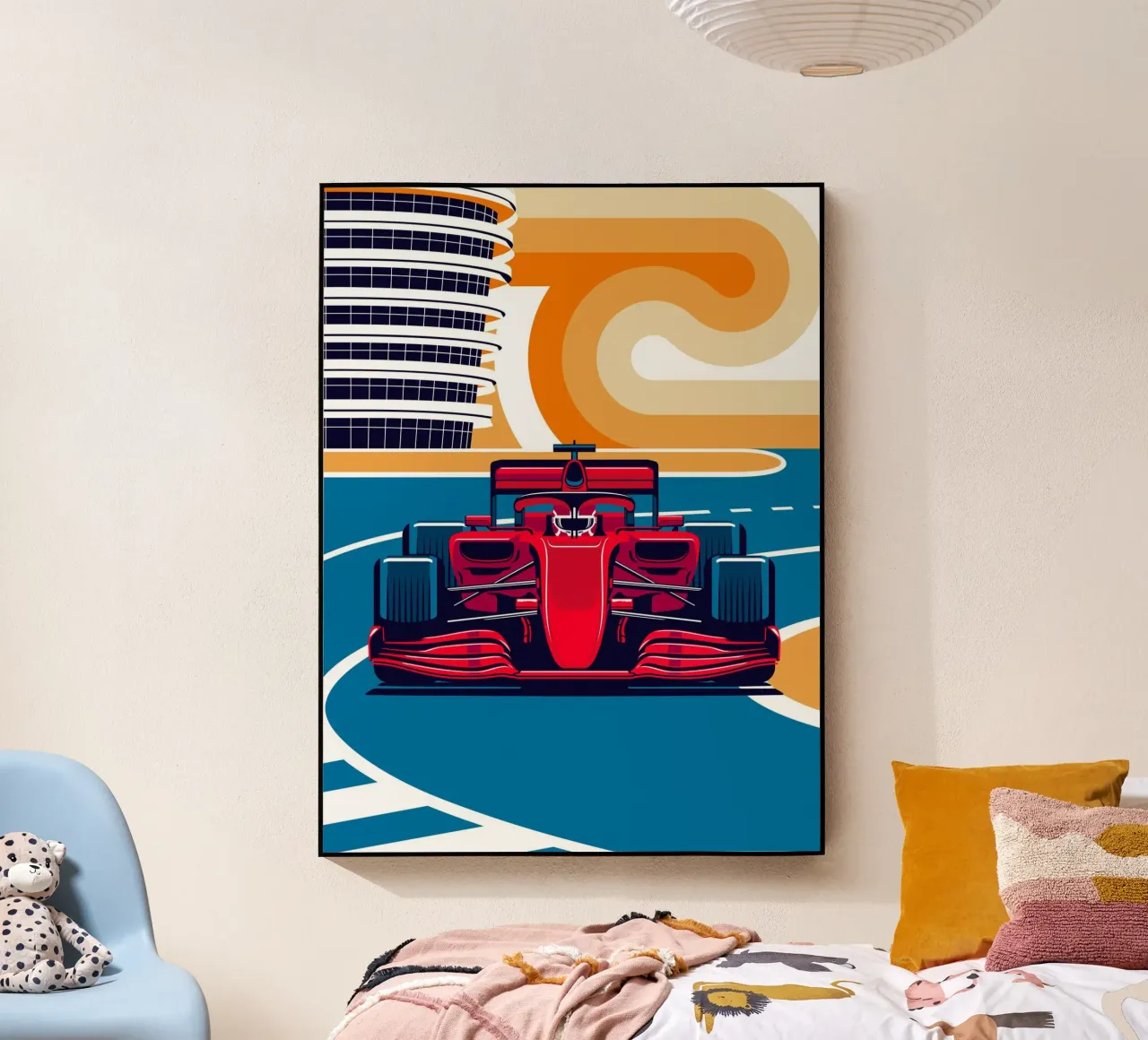 Auto da corsa rossa plexiglass da Mariel Toigo