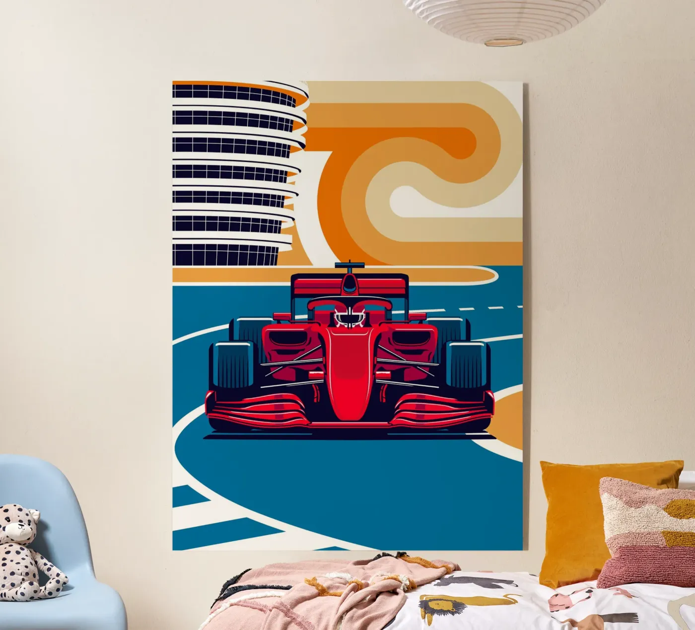 Auto da corsa rossa plexiglass da Mariel Toigo