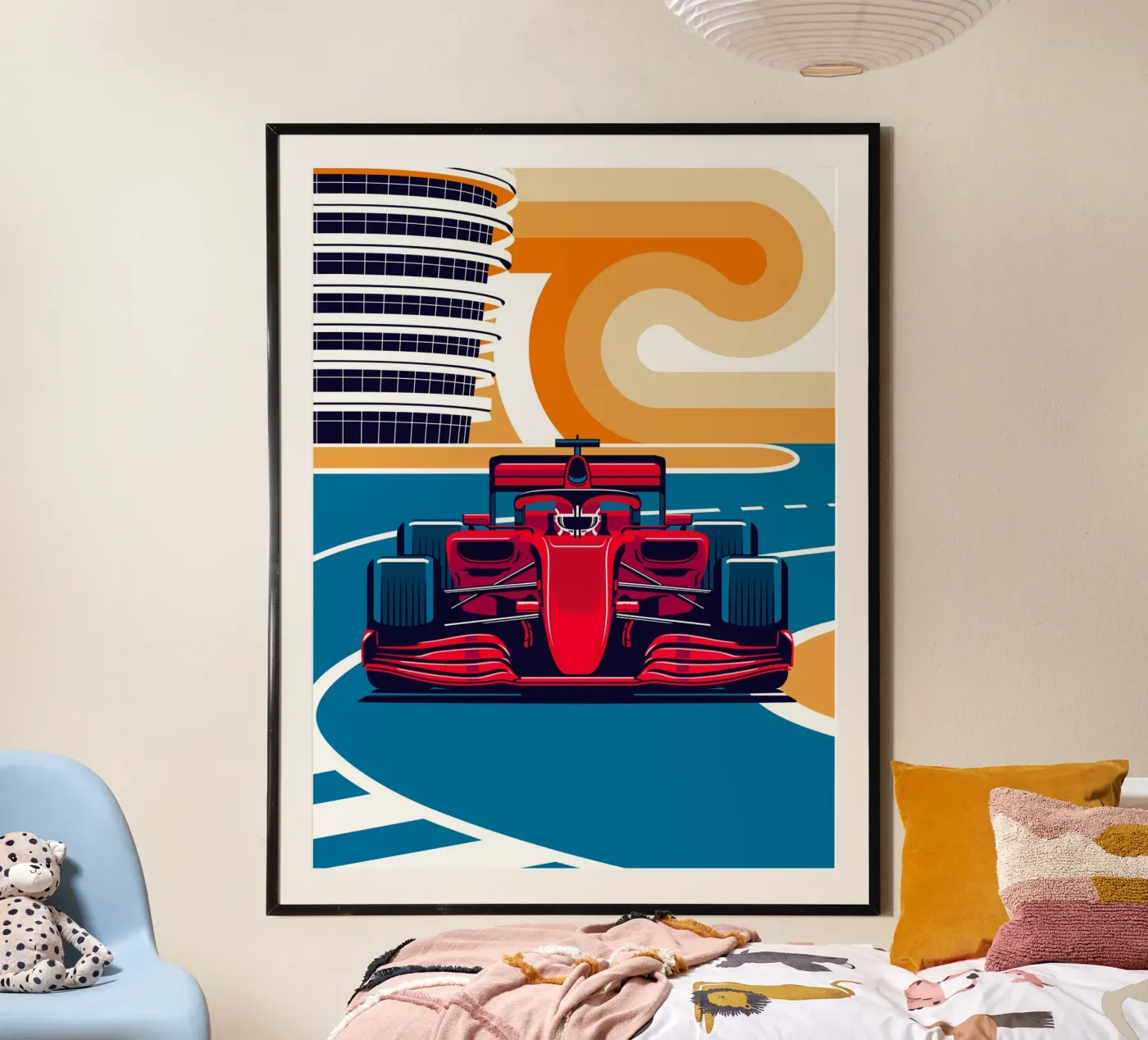 Auto da corsa rossa poster da Mariel Toigo