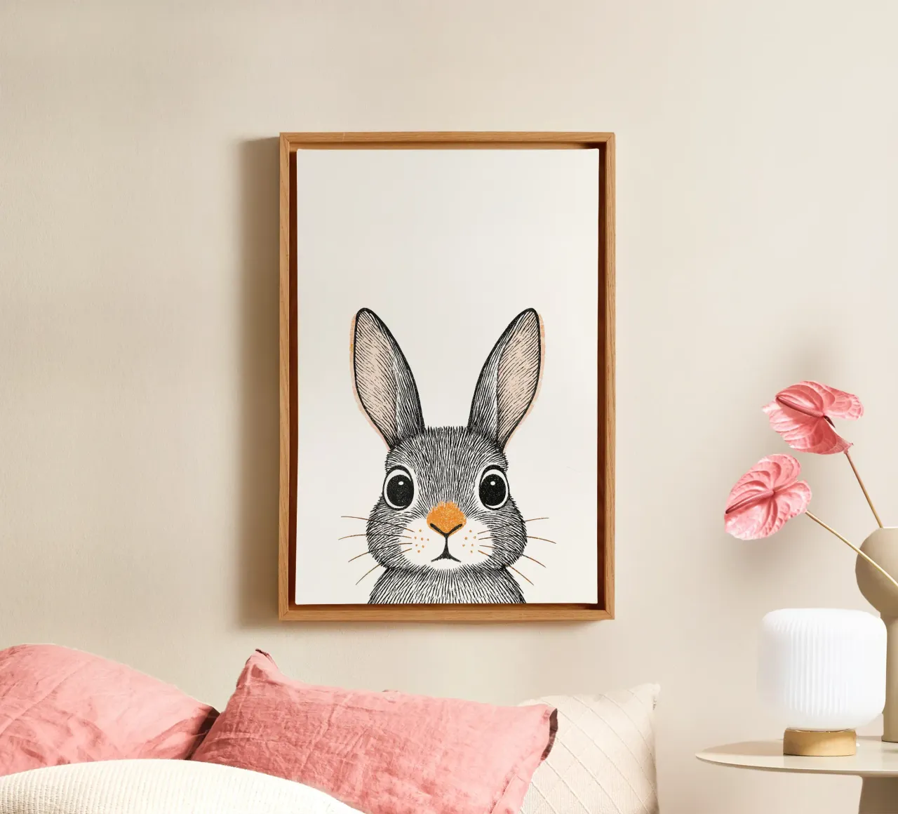 Cuckoo, rabbit! canvas by KidzStudio