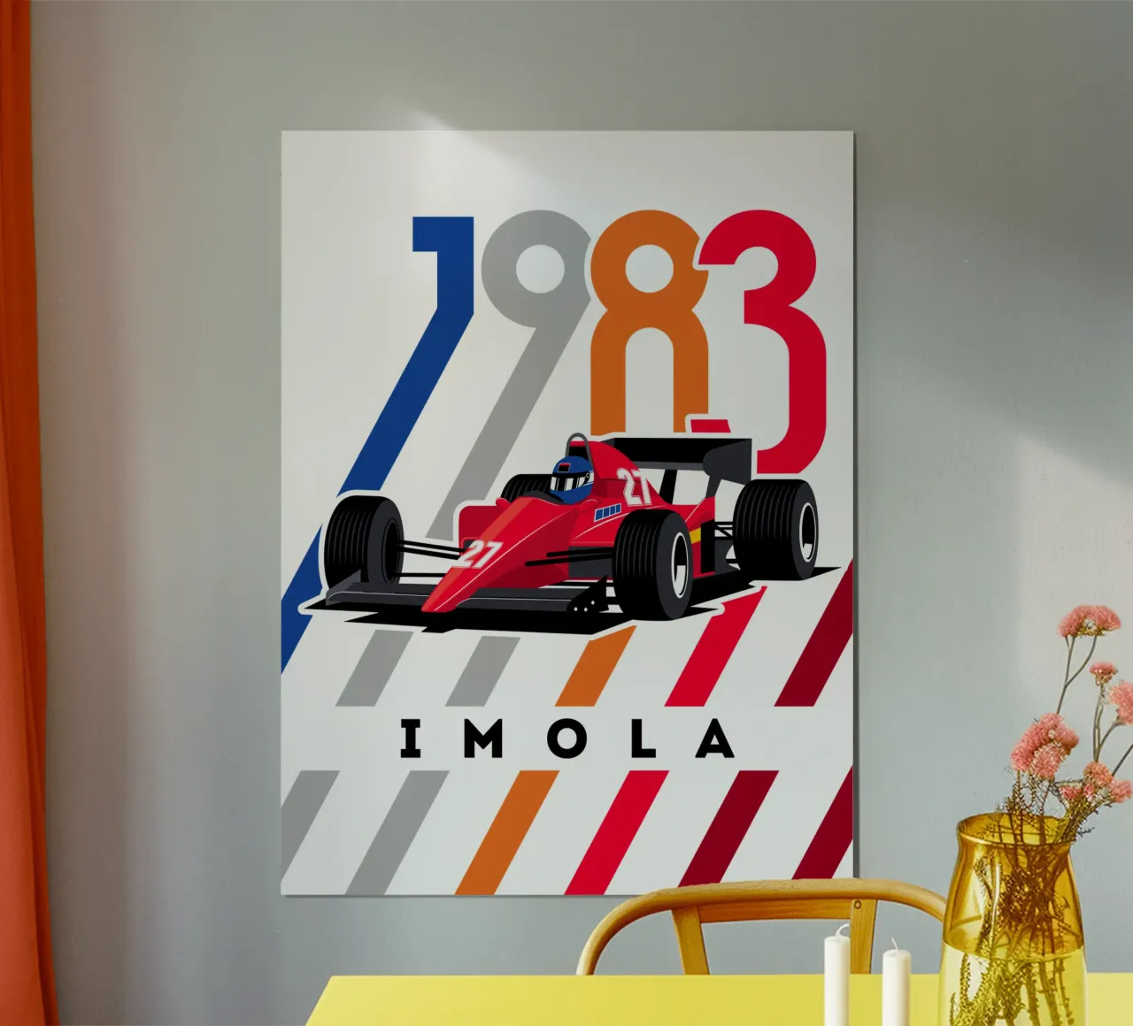 Auto da corsa Imola 1983 carta hahnemühle da Mariel Toigo