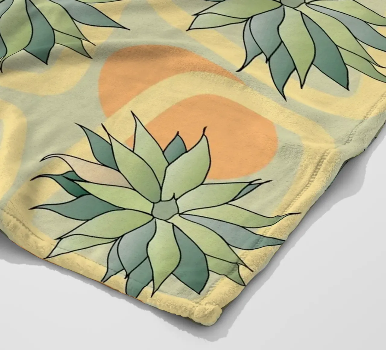 Einsam mit Sonne Fleecedecke von LaylaOzHome