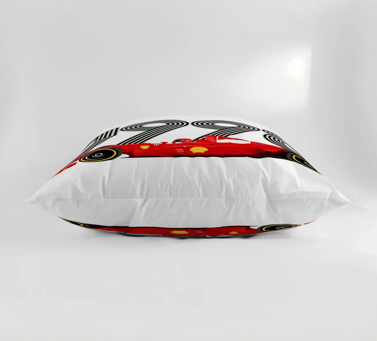 Schumi 1998 decorative cushion by Mariel Toigo