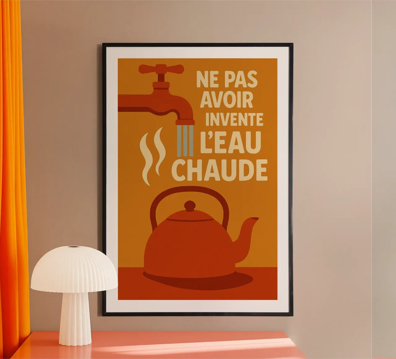 Non aver inventato l'acqua calda - Il poster retro che fa la differenza carta hahnemühle da Art Typo Essentiel